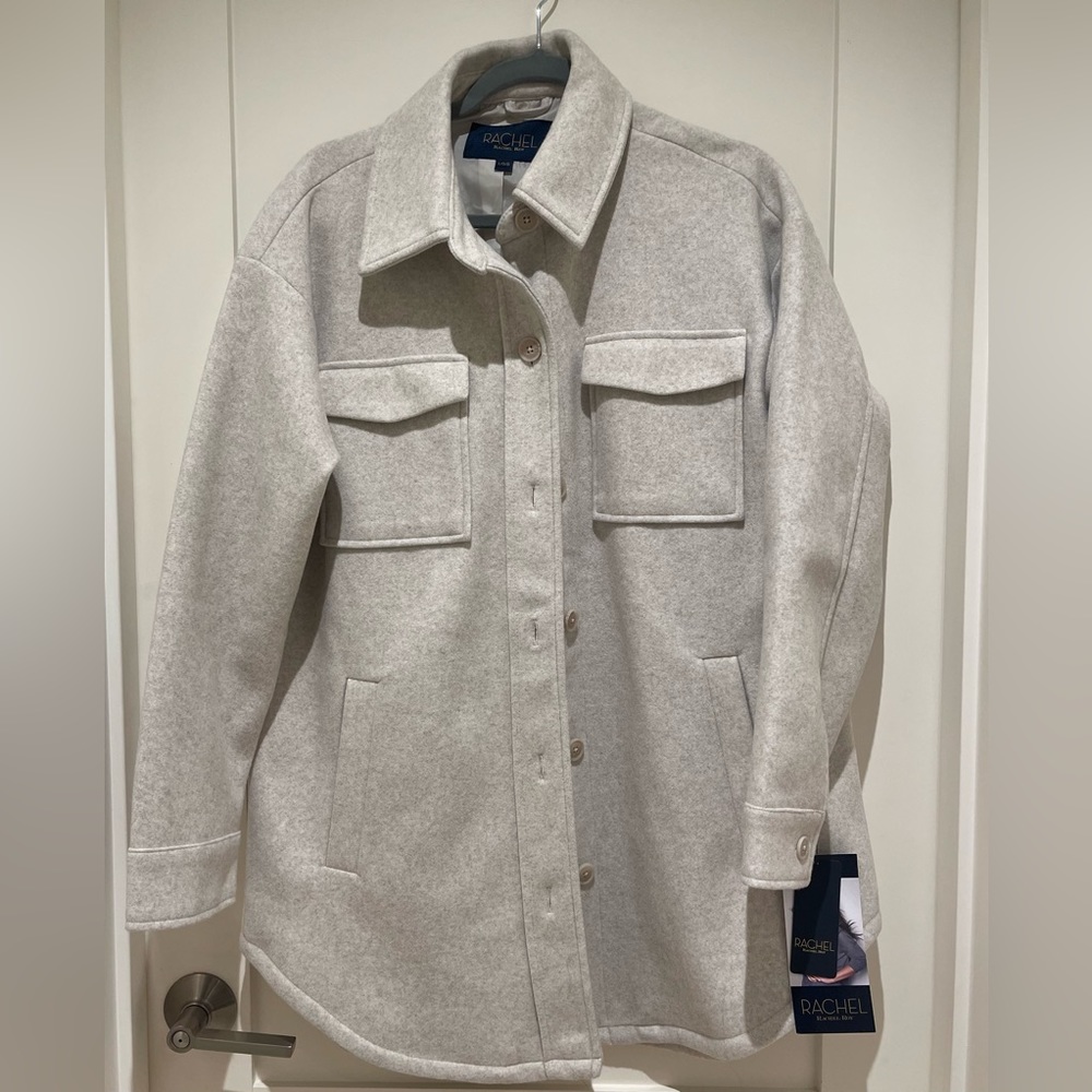Rachel Roy Women’s Oversized Coat size Large in Cream/Beige